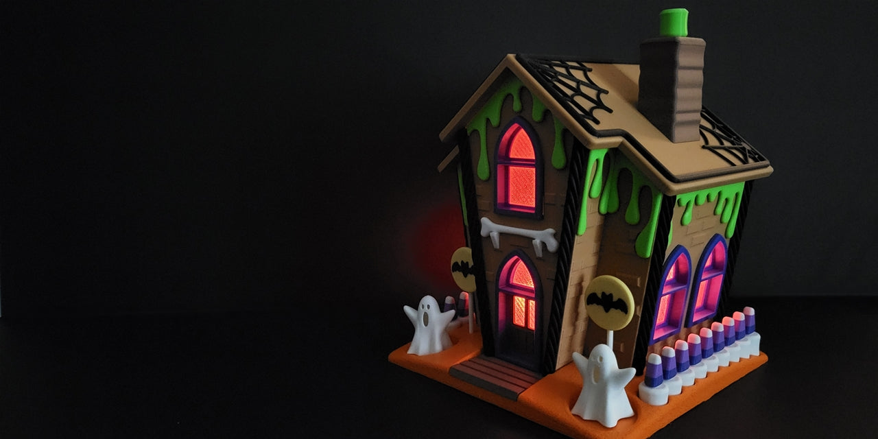 Halloween "Schleim-Spukhaus" – Deine gruselige Teelicht-Dekoration! 👻💚