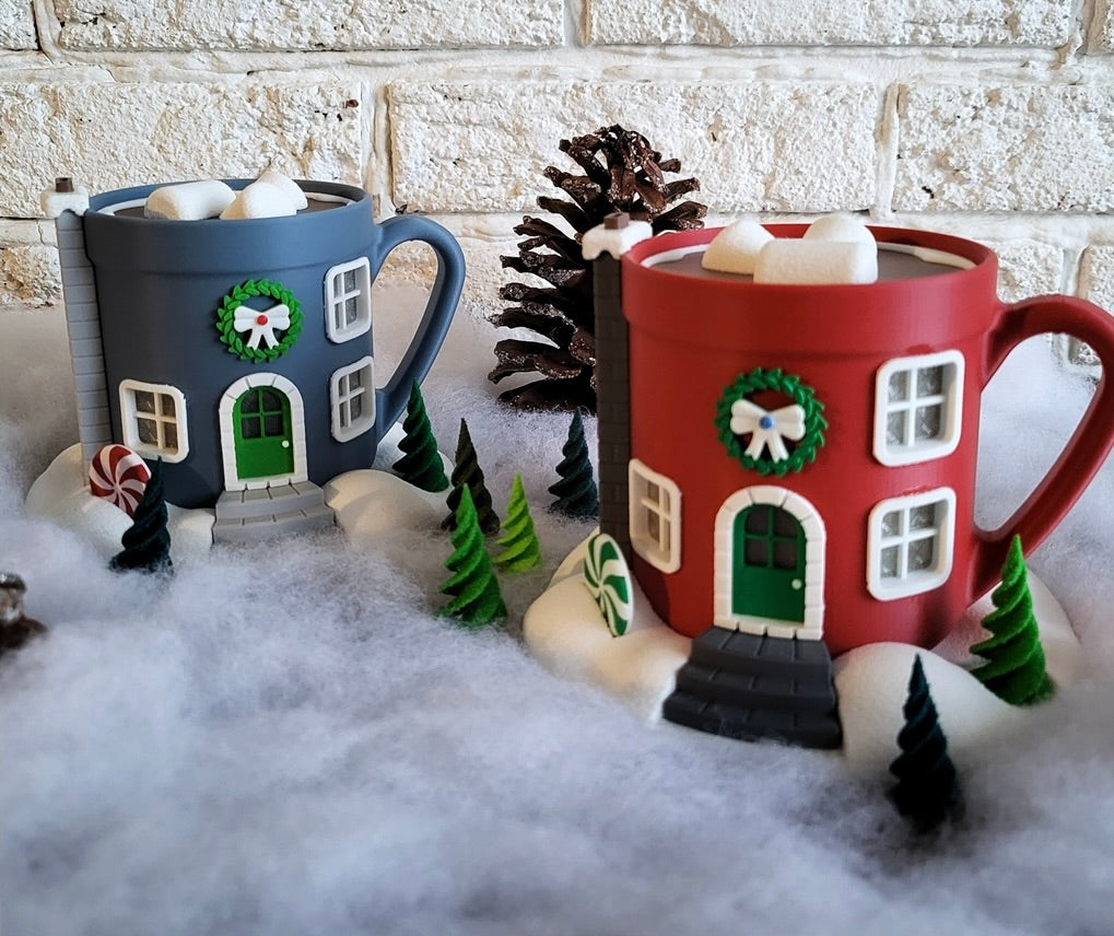 Christmas House Mug – Your bright & cozy winter decoration! ☕🏠