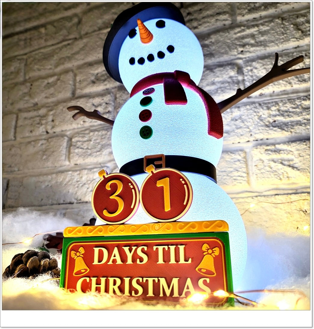 Schneemann Adventskalender – Dein leuchtender Countdown bis Weihnachten! ⛄🎄