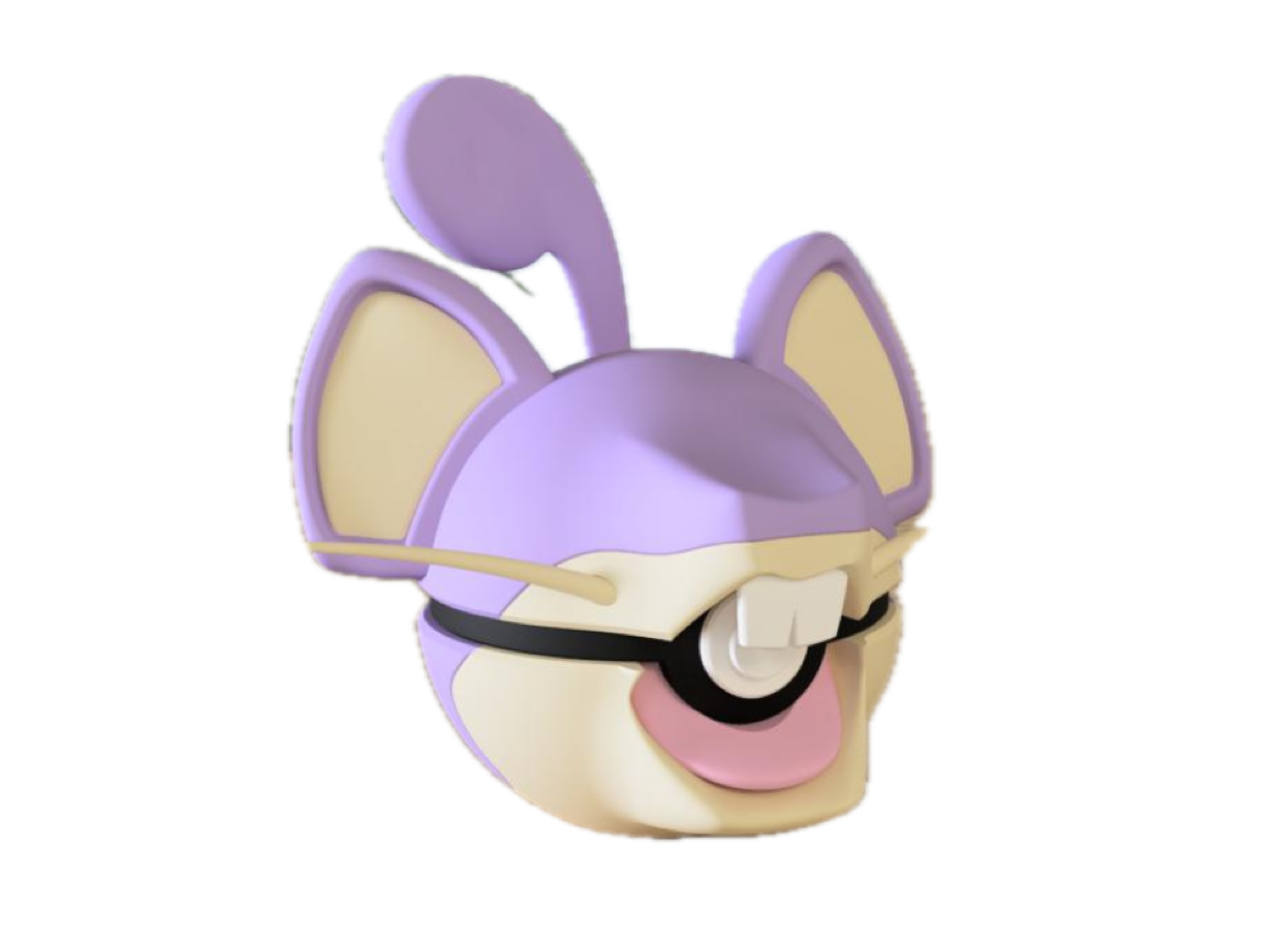 3D-gedruckten Ratten-Kreatur Ball (Ratten-Kreatur Ball) Charakterball - Perfekt für Sammler und Cosplay-Fans