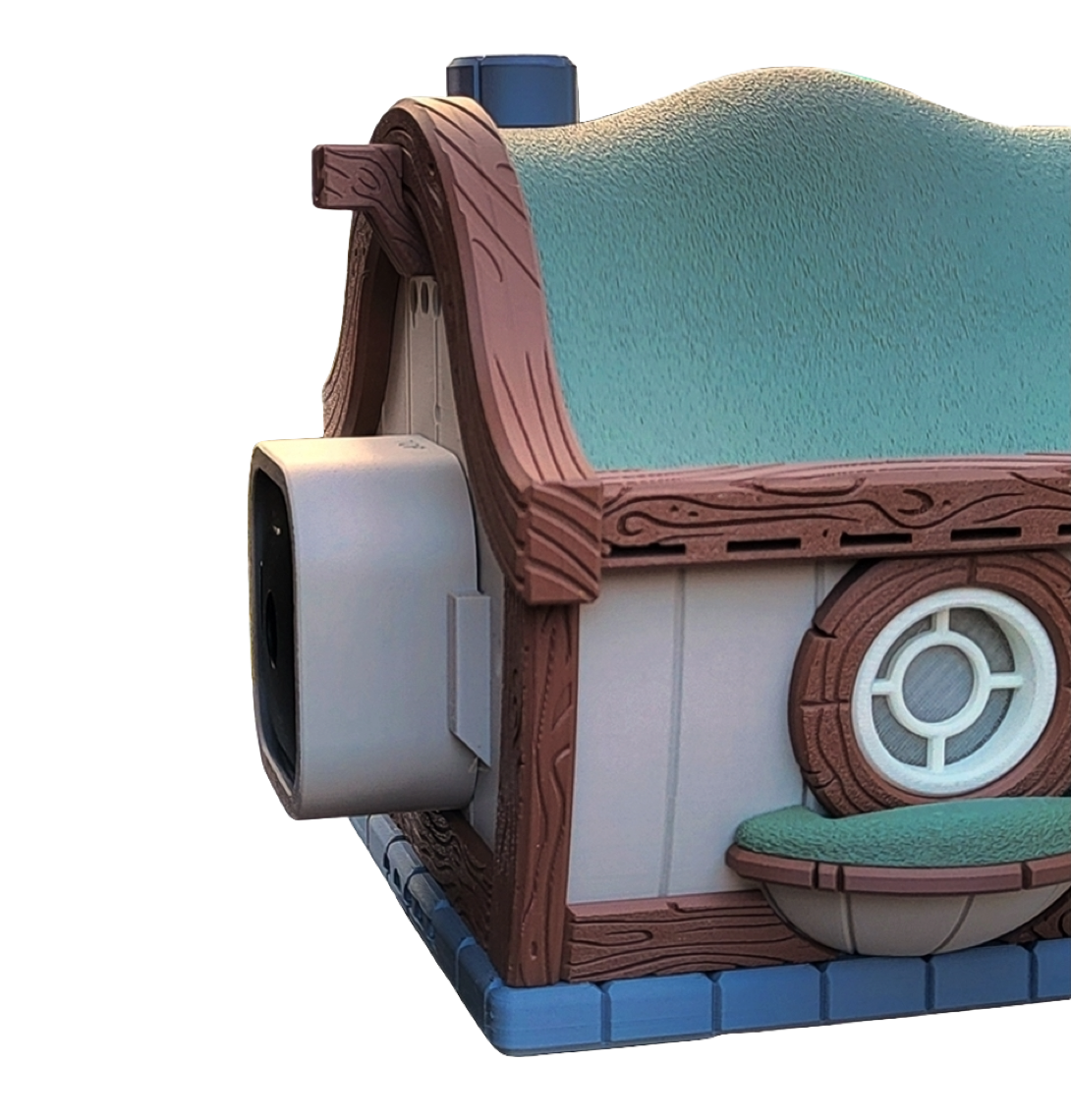 Vogelhaus "Verzaubertes Cottage" – Dein magisches Zuhause für Vögel & cleveres Kamera-Versteck! 🏡✨