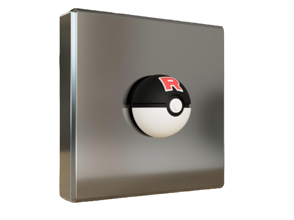 Team Rocket Pokéball Kühlschrankmagnet – Dein schurkischer Fang für die Küche! ⚫️🔴