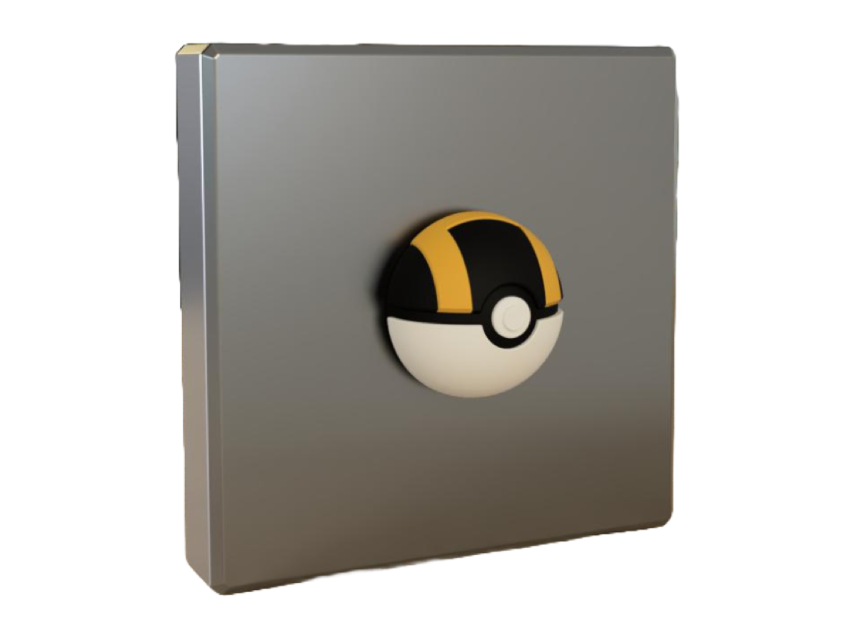 Pokémon Ultra Ball Fridge Magnet – Your reliable catch for the kitchen! ⚫🟡