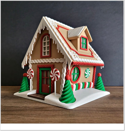 Großes Lebkuchenhaus – Leuchtende Weihnachtsdeko & Süßigkeiten-Versteck! 🍬🏠
