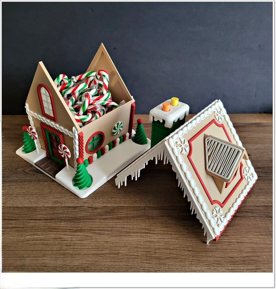 Großes Lebkuchenhaus – Leuchtende Weihnachtsdeko & Süßigkeiten-Versteck! 🍬🏠