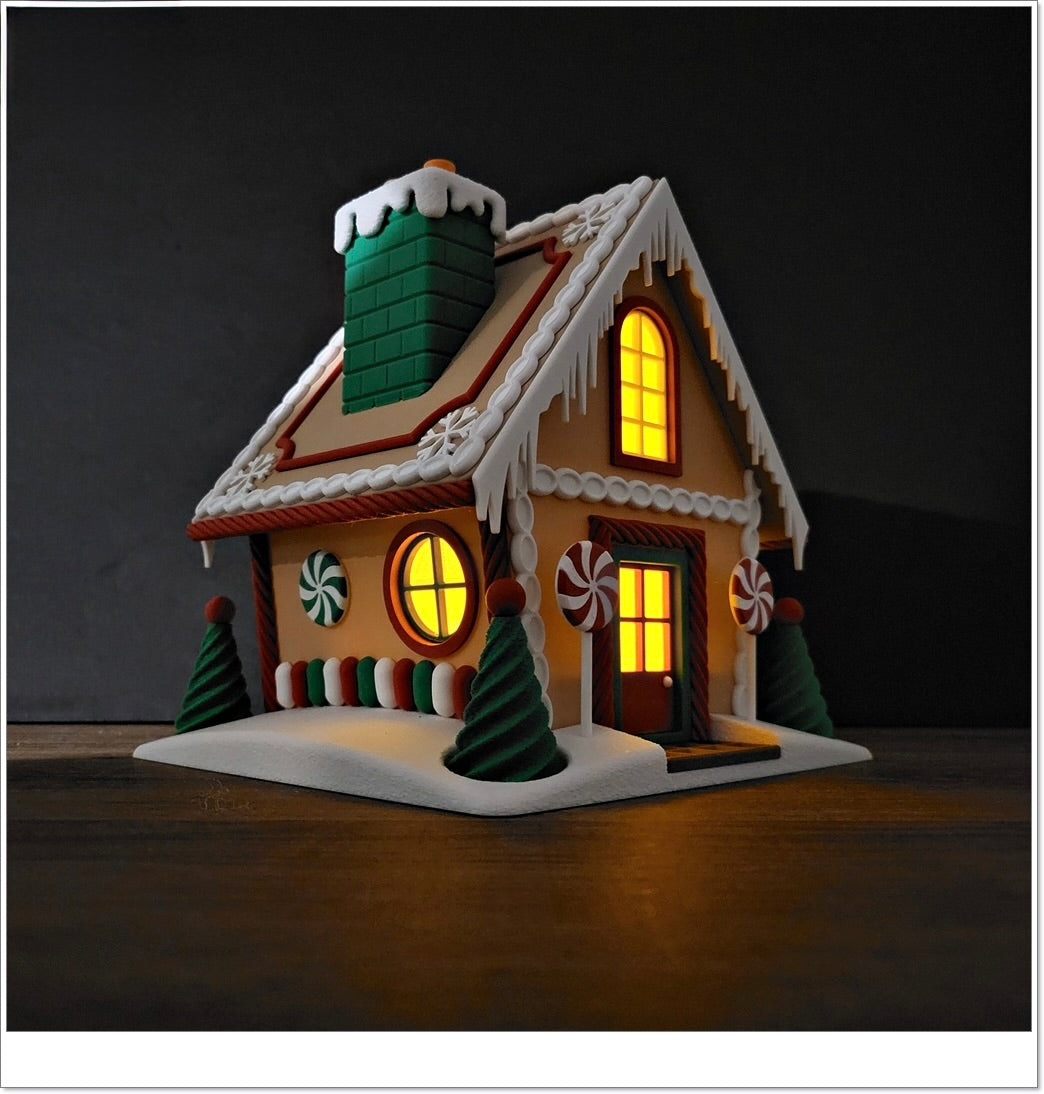 Großes Lebkuchenhaus – Leuchtende Weihnachtsdeko & Süßigkeiten-Versteck! 🍬🏠