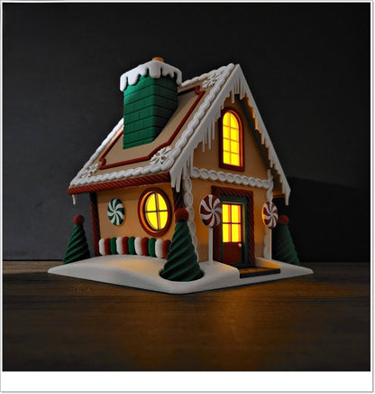 Großes Lebkuchenhaus – Leuchtende Weihnachtsdeko & Süßigkeiten-Versteck! 🍬🏠