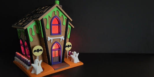 Halloween "Schleim-Spukhaus" – Deine gruselige Teelicht-Dekoration! 👻💚