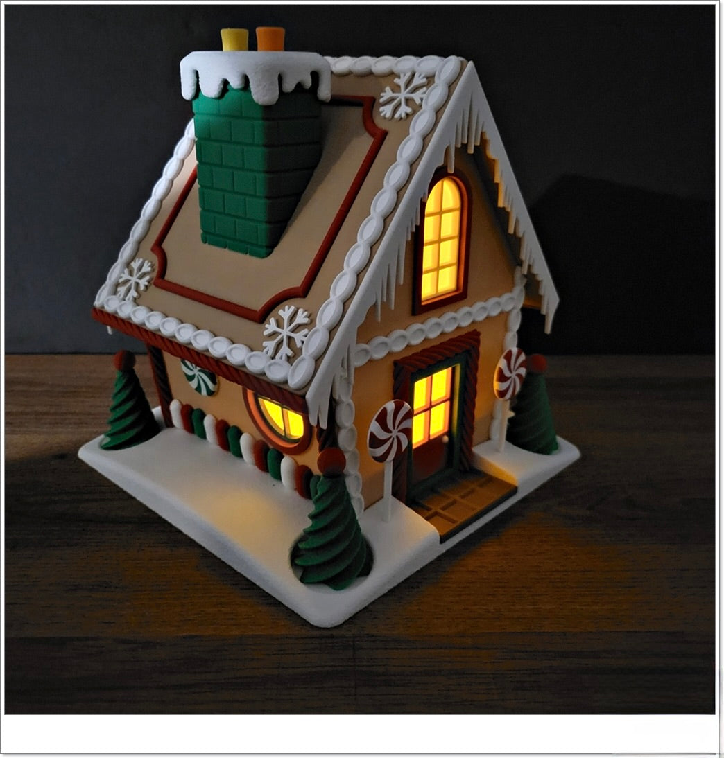 Großes Lebkuchenhaus – Leuchtende Weihnachtsdeko & Süßigkeiten-Versteck! 🍬🏠