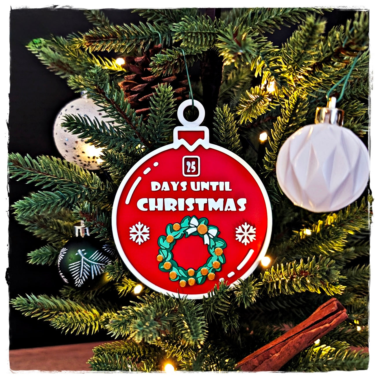 🎄 Christbaumschmuck "Christmas Countdown" | Adventskalender zum Aufhängen 🎅