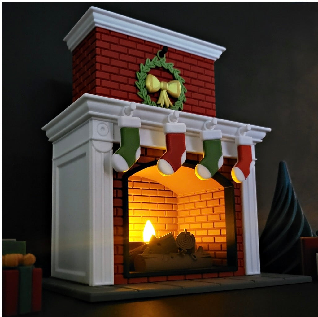 Leuchtender Weihnachtskamin – Deine gemütliche & festliche Winterdekoration! 🔥🎄