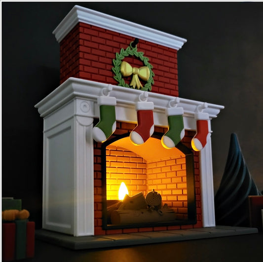 Leuchtender Weihnachtskamin – Deine gemütliche & festliche Winterdekoration! 🔥🎄