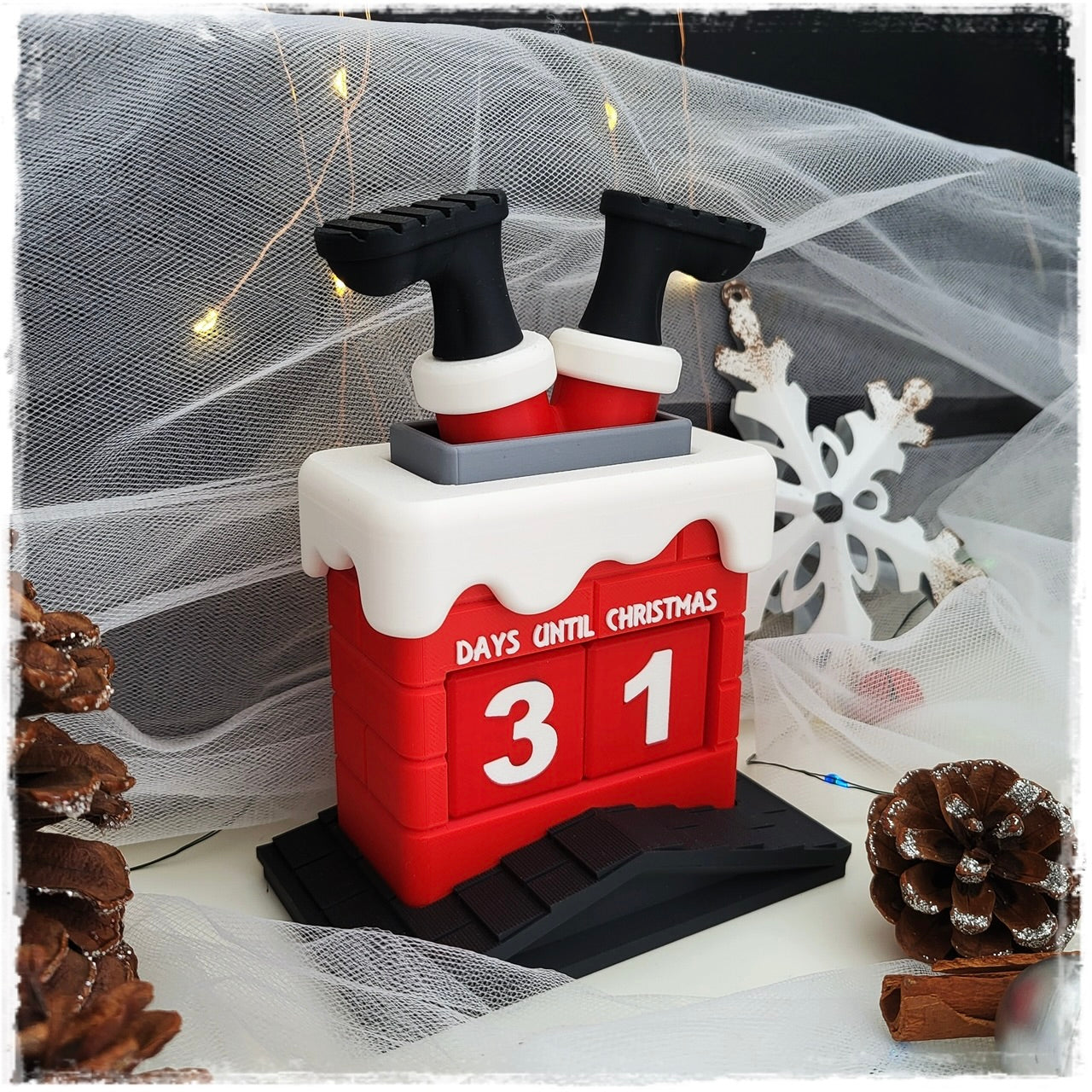 Weihnachtsmann-Kamin Adventskalender – Der witzigste Countdown bis Weihnachten! 🎅🏻🔥