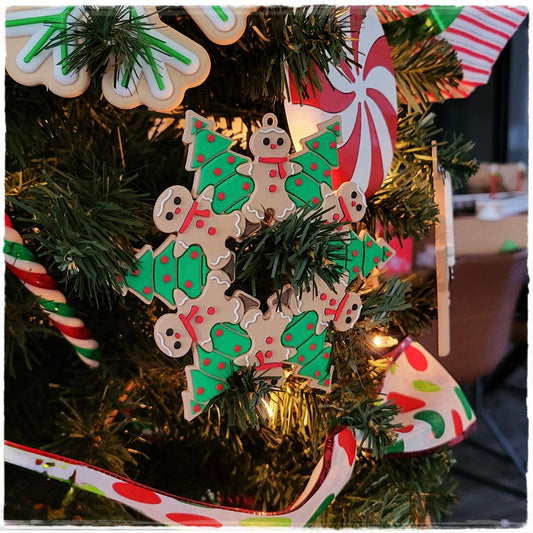 🎄 Christmas tree ornament "Gingerbread wreath" | Christmas pendant 🍪
