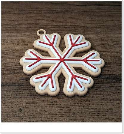 Christbaumschmuck "Keks-Schneeflocke" – Zuckersüße Deko für deinen Weihnachtsbaum! 🍪❄️