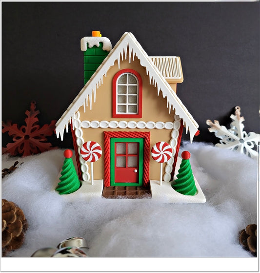 Großes Lebkuchenhaus – Leuchtende Weihnachtsdeko & Süßigkeiten-Versteck! 🍬🏠