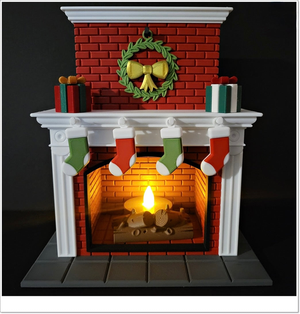 Leuchtender Weihnachtskamin – Deine gemütliche & festliche Winterdekoration! 🔥🎄