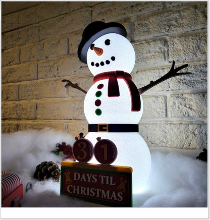 Schneemann Adventskalender – Dein leuchtender Countdown bis Weihnachten! ⛄🎄