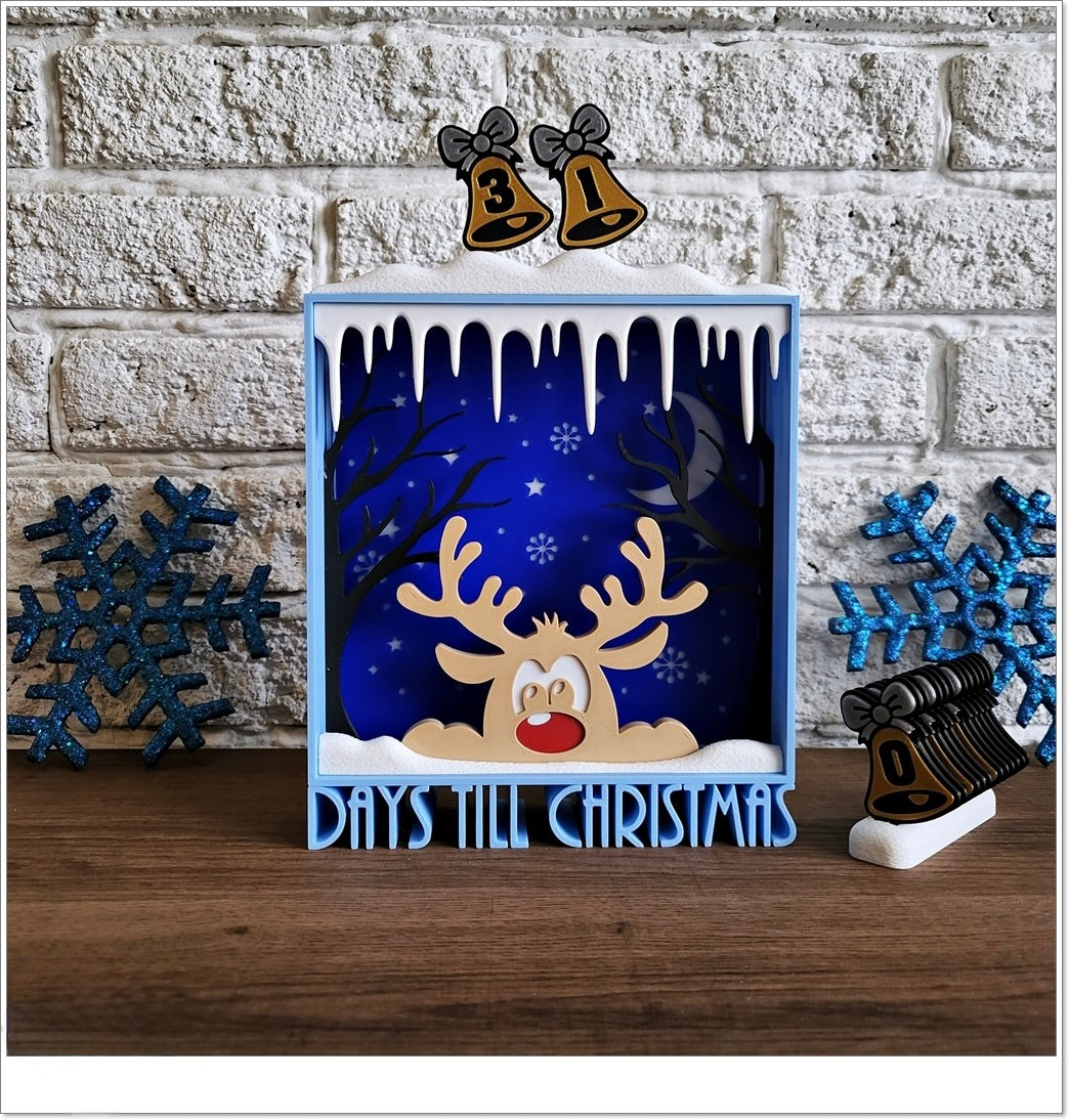 🎄 Leuchtender Adventskalender "Winterwald" | LED Deko Weihnachten 🦌