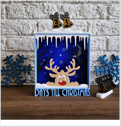 🎄 Leuchtender Adventskalender "Winterwald" | LED Deko Weihnachten 🦌