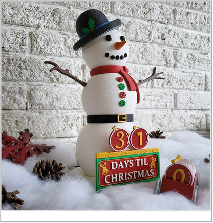 Schneemann Adventskalender – Dein leuchtender Countdown bis Weihnachten! ⛄🎄