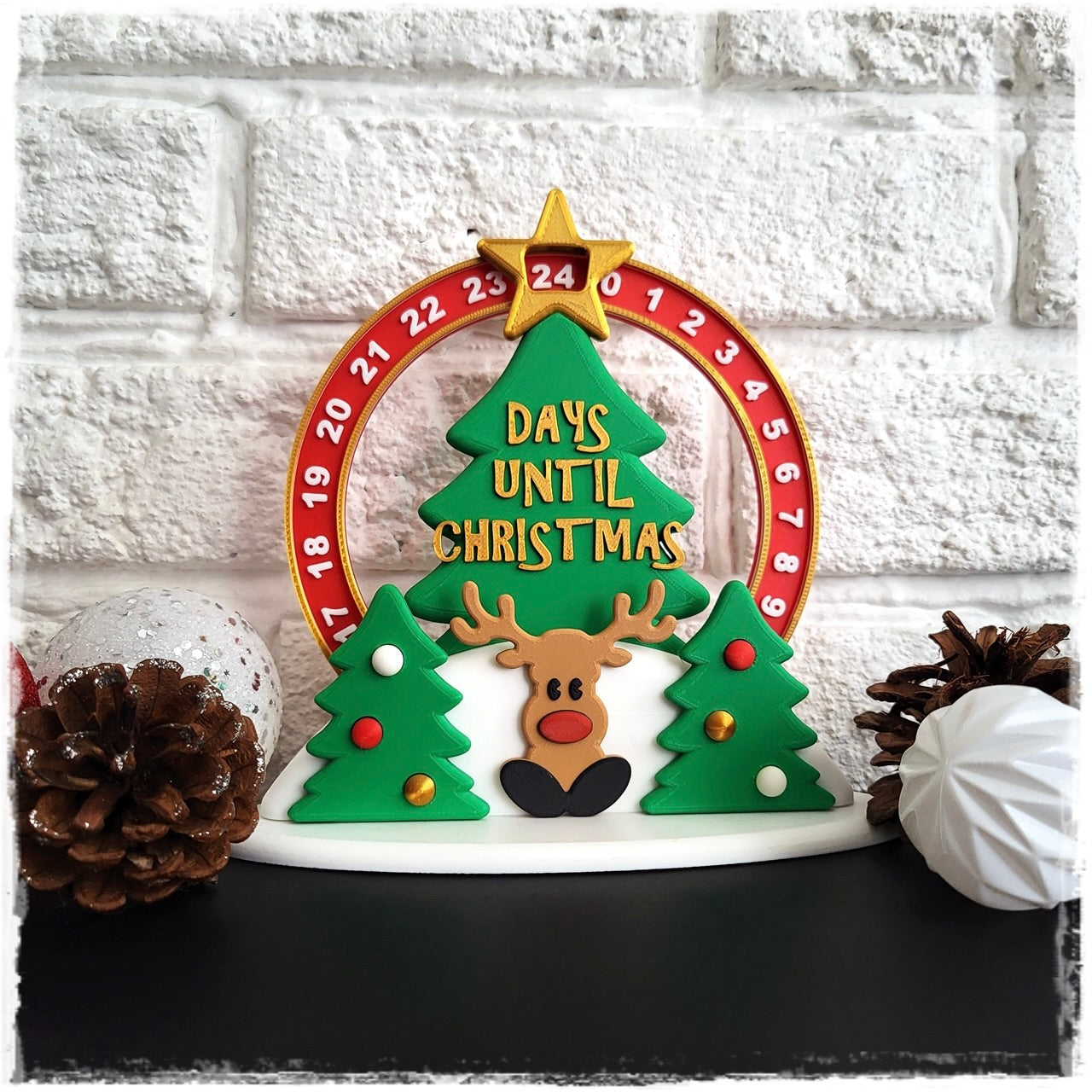 🎄 Adventskalender "Rentier-Countdown" | Tischkalender Weihnachten 🎅