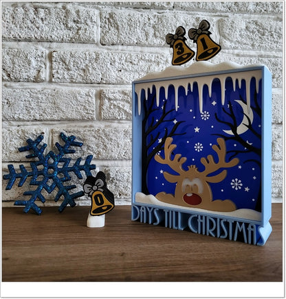 🎄 Leuchtender Adventskalender "Winterwald" | LED Deko Weihnachten 🦌