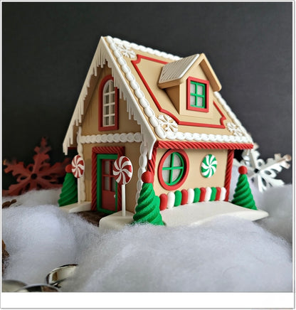 Großes Lebkuchenhaus – Leuchtende Weihnachtsdeko & Süßigkeiten-Versteck! 🍬🏠