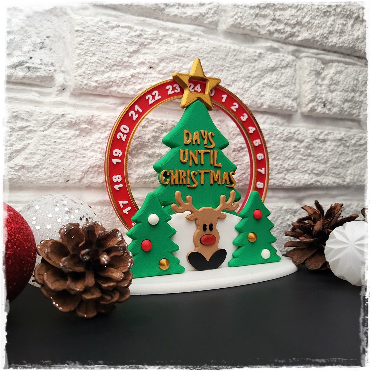 🎄 Adventskalender "Rentier-Countdown" | Tischkalender Weihnachten 🎅