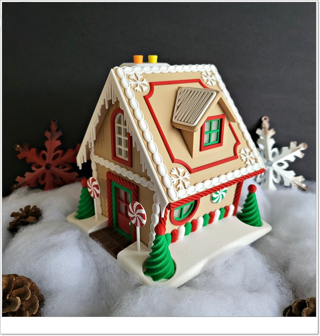 Großes Lebkuchenhaus – Leuchtende Weihnachtsdeko & Süßigkeiten-Versteck! 🍬🏠