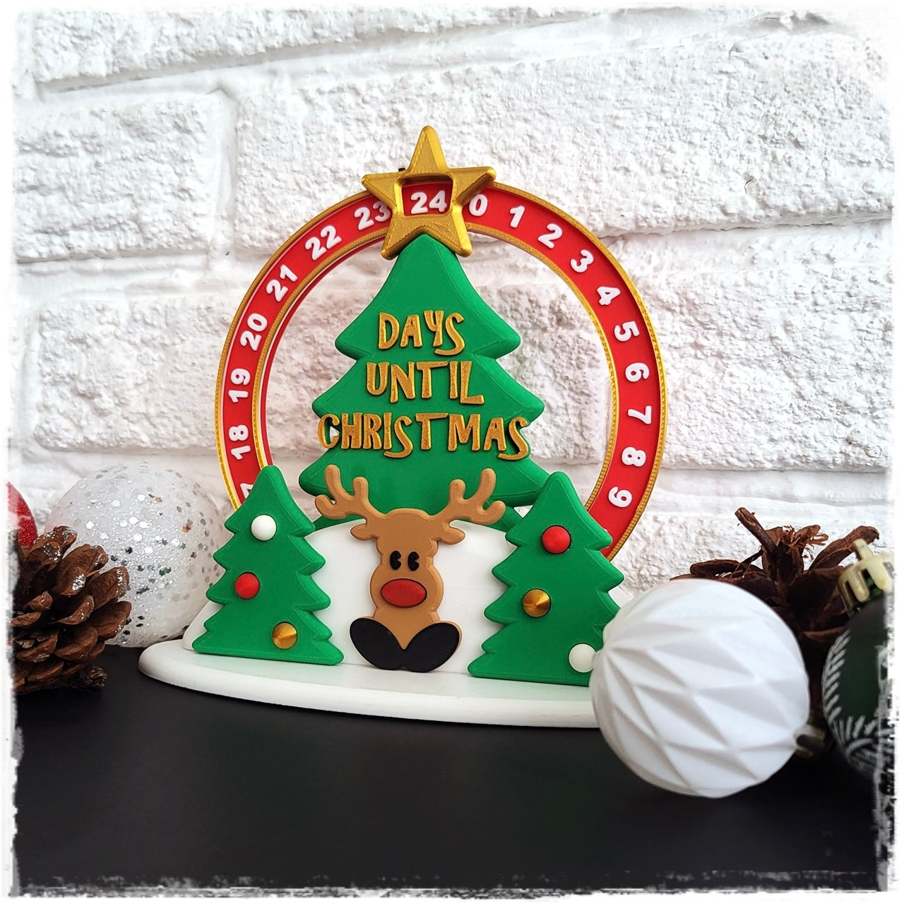 🎄 Adventskalender "Rentier-Countdown" | Tischkalender Weihnachten 🎅