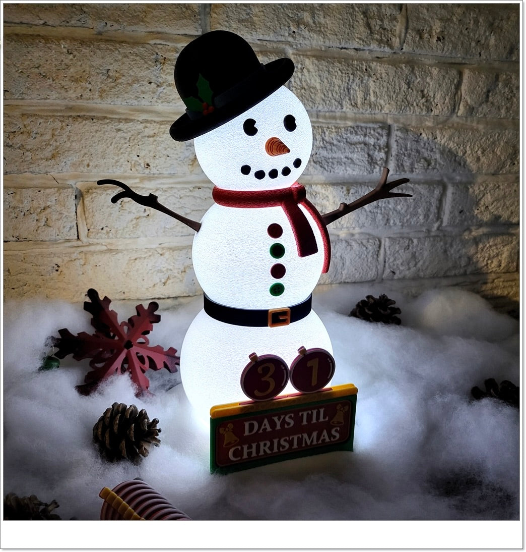 Schneemann Adventskalender – Dein leuchtender Countdown bis Weihnachten! ⛄🎄
