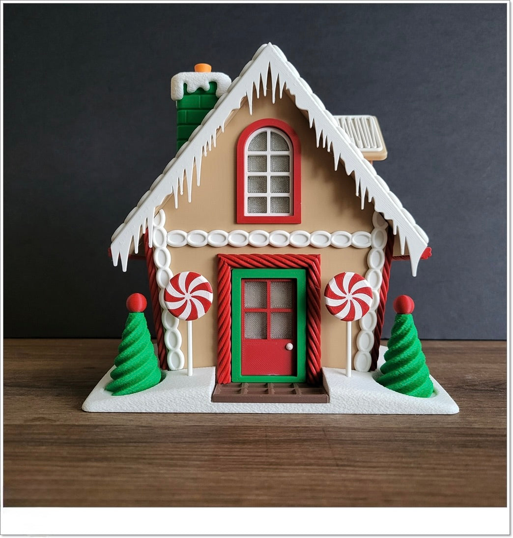 Großes Lebkuchenhaus – Leuchtende Weihnachtsdeko & Süßigkeiten-Versteck! 🍬🏠