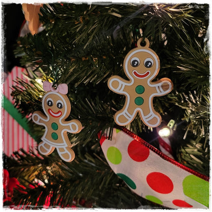 🎄 Christbaumschmuck "Lebkuchen-Pärchen" | Anhänger Mann & Frau 🍪