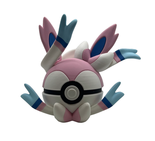 3D-printed Sylveon Ball (Fairy Evolution Ball) Character Ball - Perfect for collectors and cosplay fans