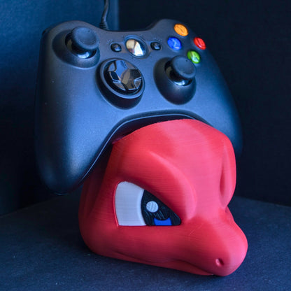 Glutexo Controller-Halter im Pokémon Stil – 3D-gedruckter Charmeleon Ständer für PS5, PS4 & Xbox Controller – Gamer Geschenk & Fanartikel