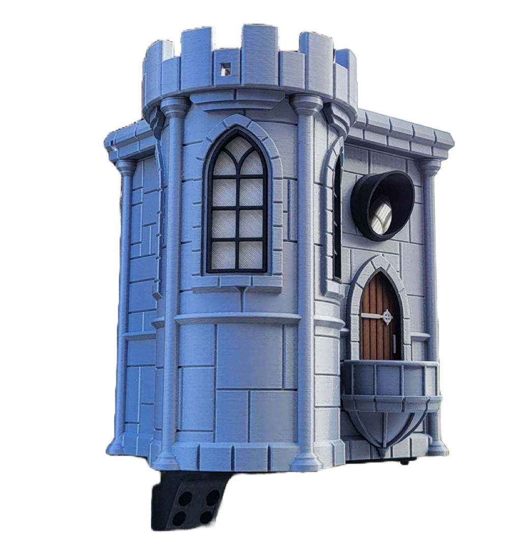 Vogelhaus "Märchenhafte Burg" – Dein königliches Zuhause für gefiederte Ritter! 🏰🐦