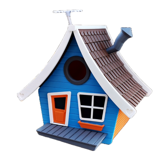 Birdhouse "Cartoon Dream House" – Your cheerful home for feathered friends! 🏡🐦