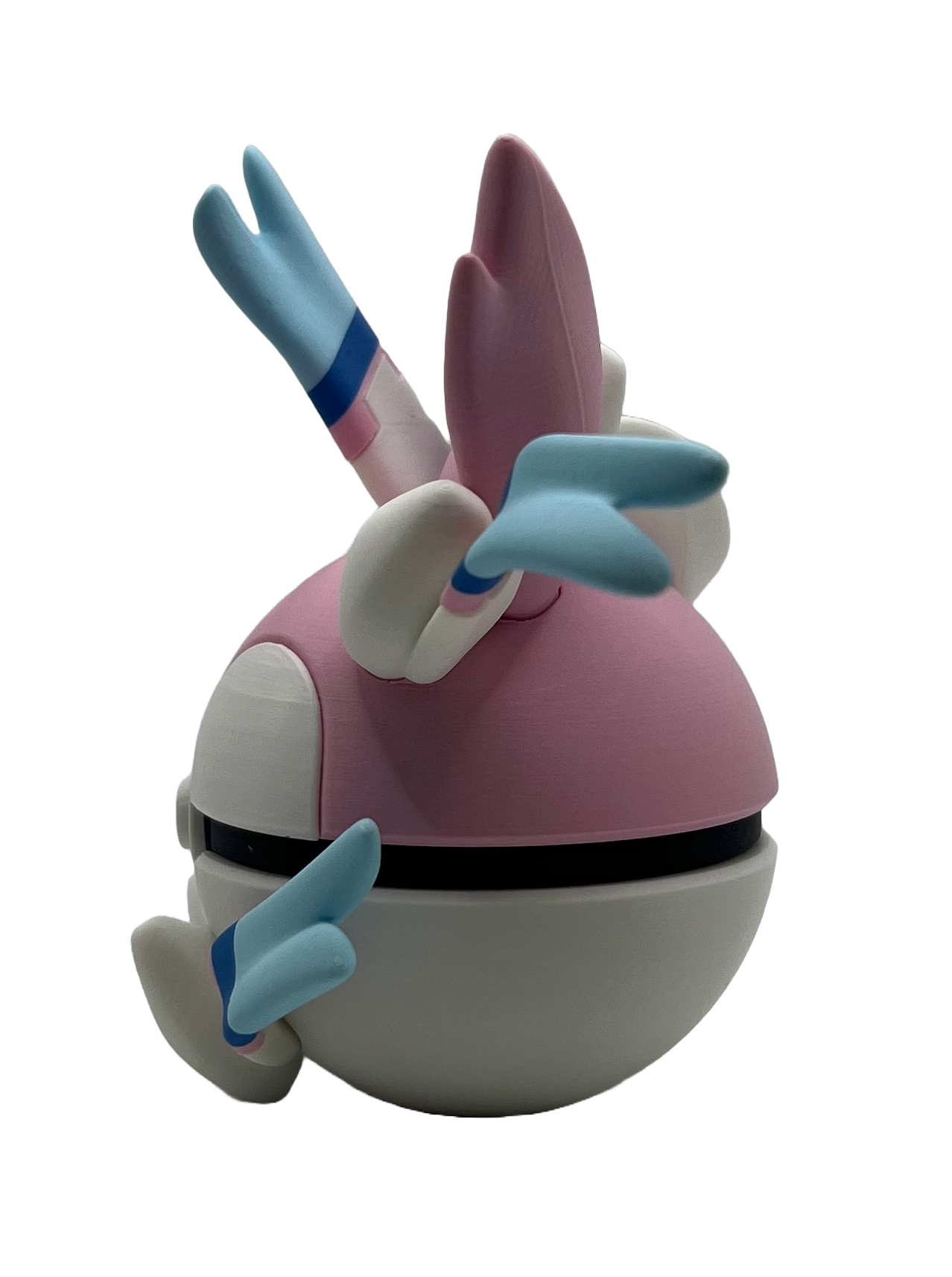 3D-printed Sylveon Ball (Fairy Evolution Ball) Character Ball - Perfect for collectors and cosplay fans
