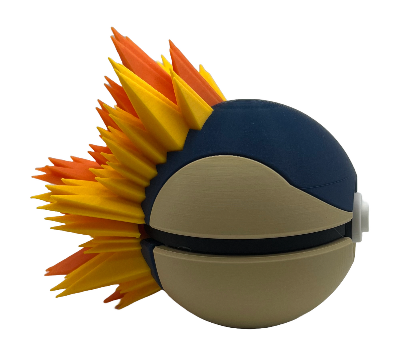 Feuer-Igel Charakterball – Dein 3D-gedruckter Feuer-Igel für Sammler & Cosplay! 🔥🧡