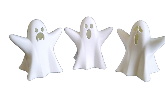 Glowing Halloween ghost – your cute tealight decoration! 👻💡