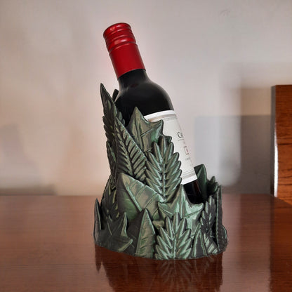 Elegant leaf wine bottle holder – nature-inspired decoration for your home! 🌿🍷
