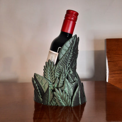 Elegant leaf wine bottle holder – nature-inspired decoration for your home! 🌿🍷
