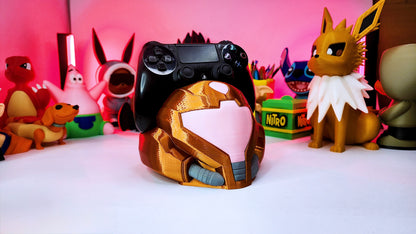 Samus Aran Helm Controller Holder – Legendary stand for your gaming setup! 🚀🔴