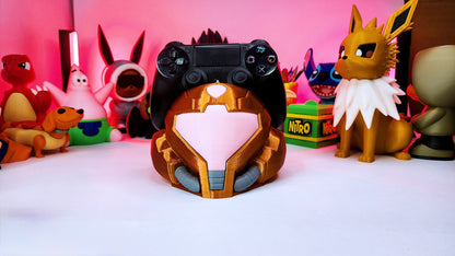 Samus Aran Helm Controller Holder – Legendary stand for your gaming setup! 🚀🔴
