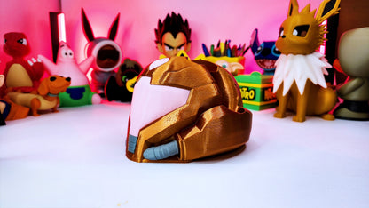 Samus Aran Helm Controller Holder – Legendary stand for your gaming setup! 🚀🔴