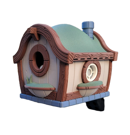 Vogelhaus "Verzaubertes Cottage" – Dein magisches Zuhause für Vögel & cleveres Kamera-Versteck! 🏡✨