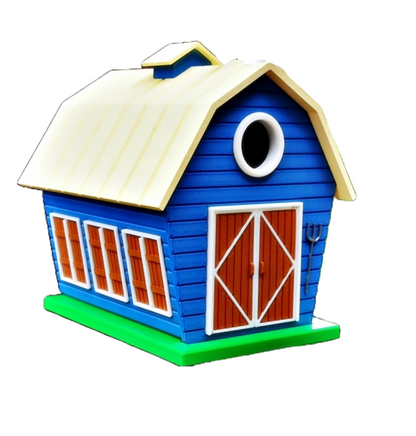 Vogelhaus "Bunte Scheune" – Dein charmantes Zuhause für gefiederte Landbewohner! 🚜🐦