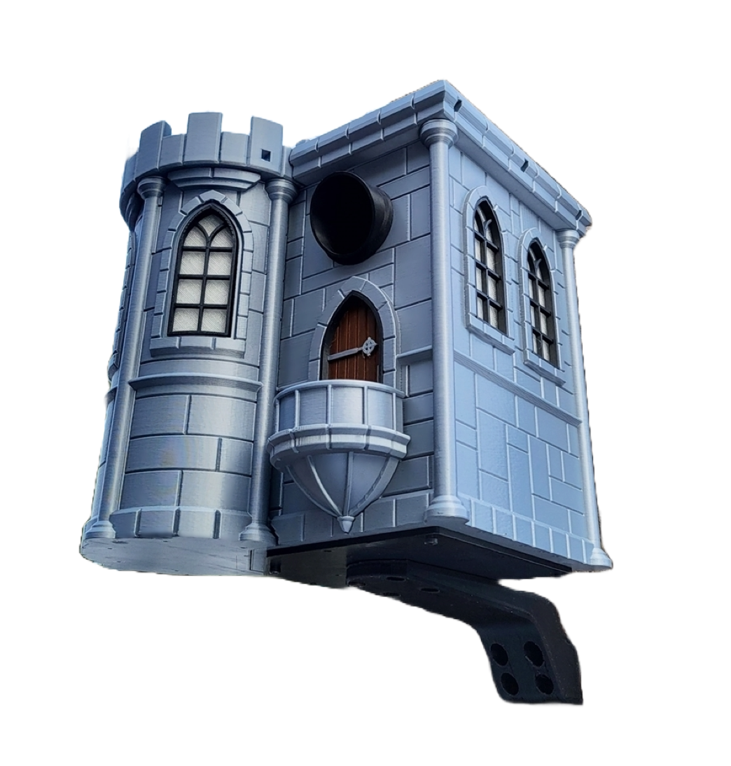 Vogelhaus "Märchenhafte Burg" – Dein königliches Zuhause für gefiederte Ritter! 🏰🐦