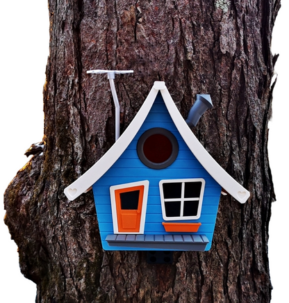 Vogelhaus "Cartoon-Traumhaus" – Dein fröhliches Zuhause für gefiederte Freunde! 🏡🐦